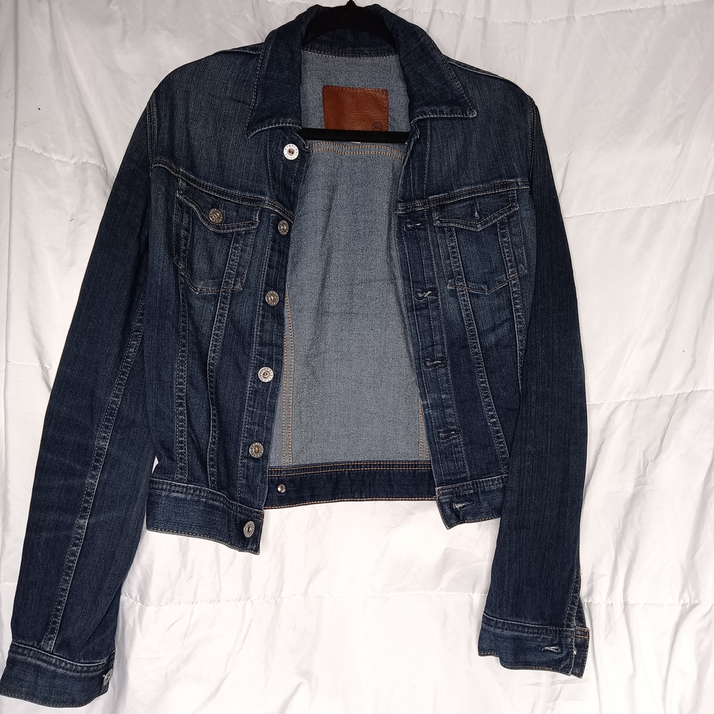 AG Adriano Goldschmied Dark Blue Jean Jacket